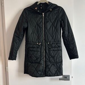 Massimo Dutti Forest Green Light Puffer Jacket spring XS